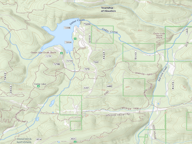 USGS topographic map of Cedar Lake