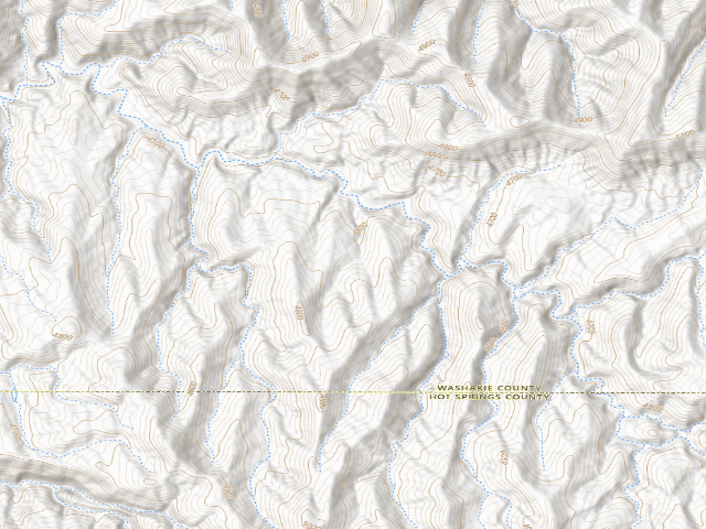 USGS topographic map of Cedar Mountain Wsa