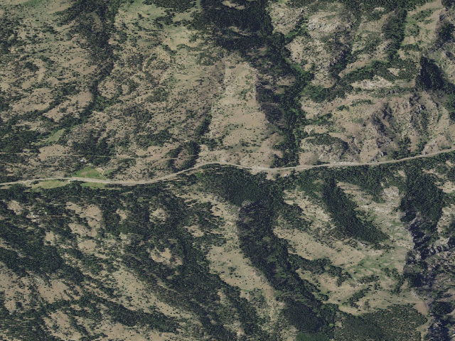 Aerial image of Cedar Pass