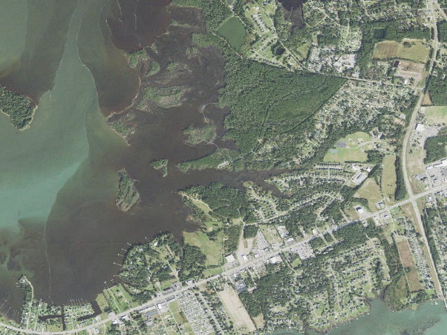 Aerial image of Cedar Point Campground
