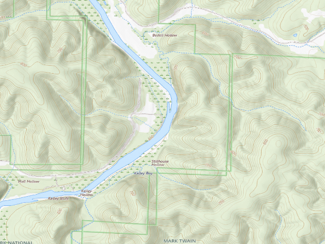 USGS topographic map of Cedar Spring Campground