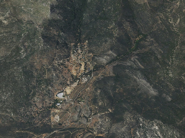 Aerial image of Cedar Springs Yellow Post Site