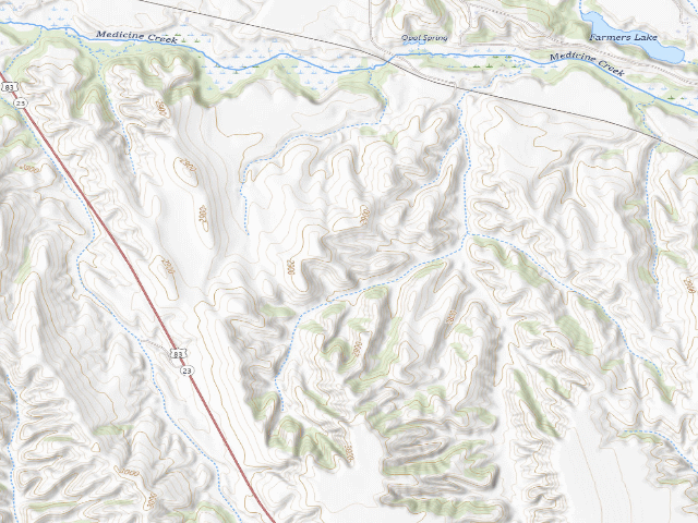 USGS topographic map of Cedar Valley WMA