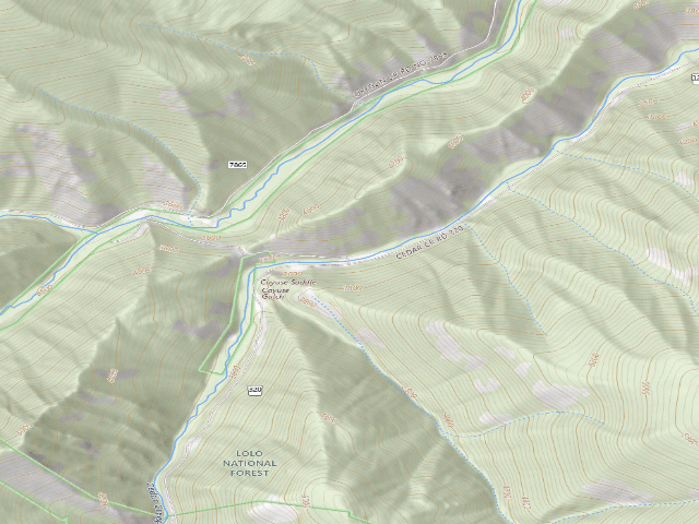 USGS topographic map of Cedarcreek-005