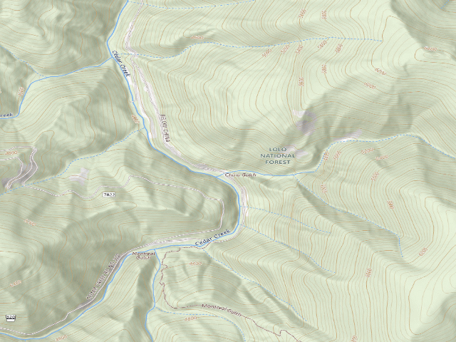USGS topographic map of Cedarcreek-006