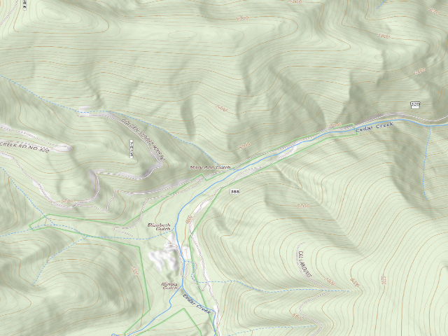 USGS topographic map of Cedarcreek-007