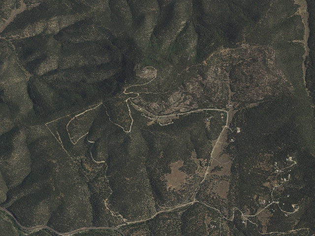Aerial image of Cedro Peak