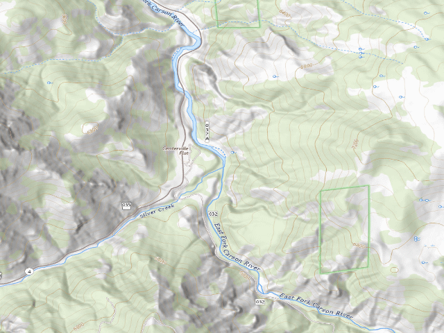 USGS topographic map of Centerville Flat Campground
