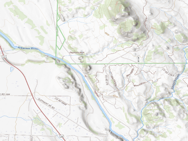 USGS topographic map of Chaffee County