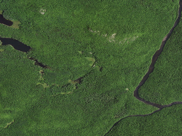 Aerial image of Chain Lakes Road South Roadside Tentsite [DEC #3627] (Blue Mountain Wild Forest)