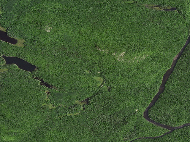 Aerial image of Chain Lakes Road South Roadside Tentsite [DEC #3626] (Blue Mountain Wild Forest)