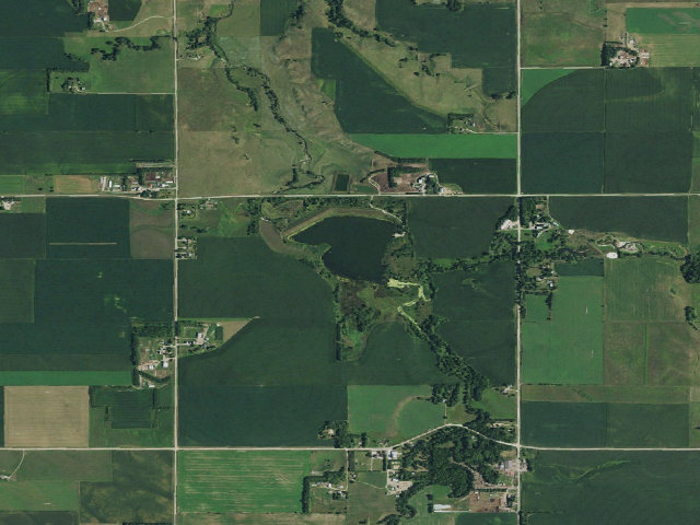 Aerial image of Chalkrock WMA