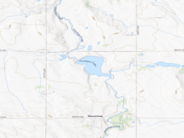 USGS topographic map of Chalkrock WMA