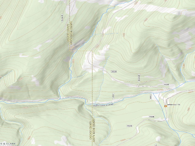 USGS topographic map of Chamberlin Creek 3328-05