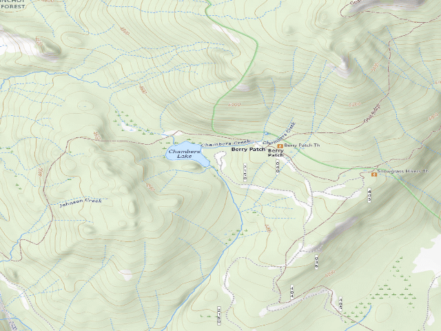 USGS topographic map of Chambers Lake