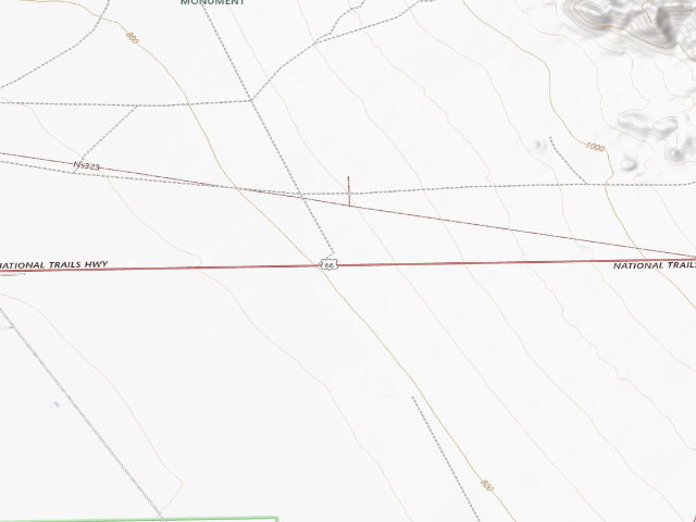 USGS topographic map of Chambless Rock Collecting Area 