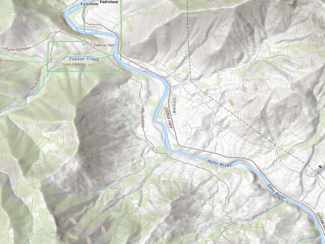 USGS topographic map of Chamise Flats Dispersed Camping Area