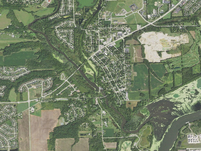 Aerial image of Channahon State Park Campground