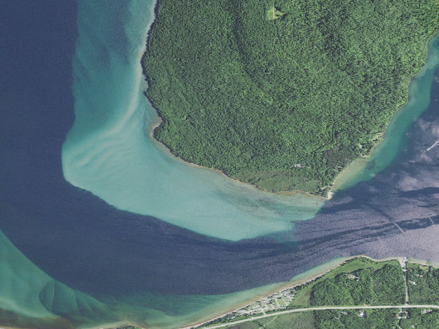 Aerial image of Channel Marker Campsite