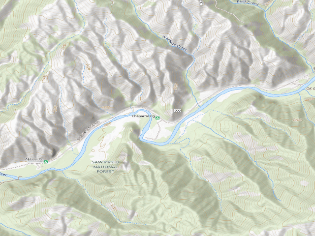 USGS topographic map of Chaparral Cg