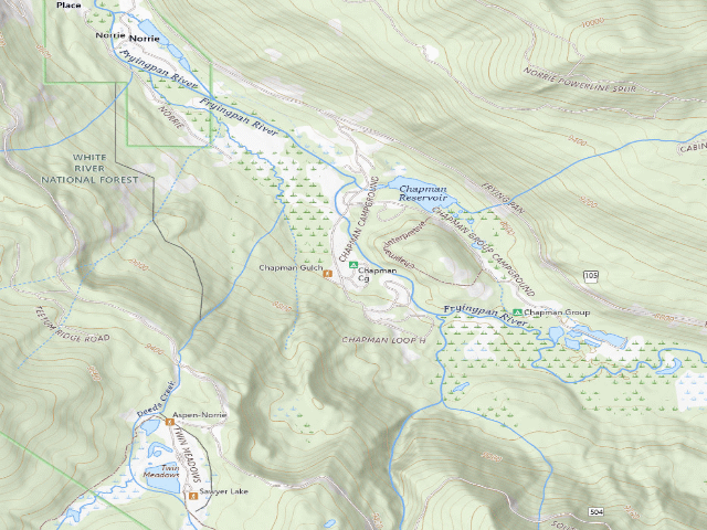 USGS topographic map of Chapman Cg