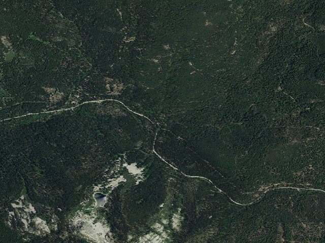 Aerial image of Chapman Creek Campground