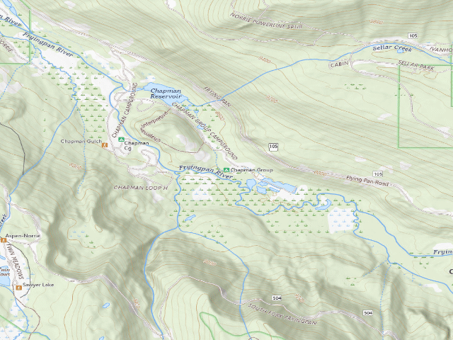 USGS topographic map of Chapman Group