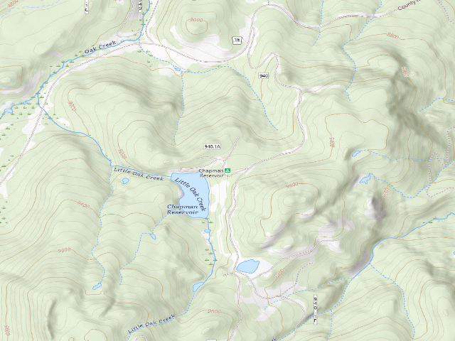 USGS topographic map of Chapman Reservoir
