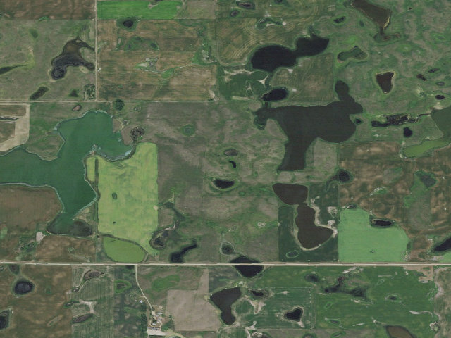 Aerial image of Charles Schroeder WMA (McLean County)