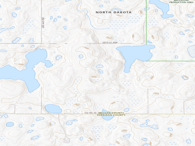 USGS topographic map of Charles Schroeder WMA (McLean County)