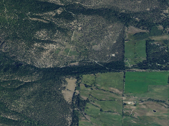 Aerial image of Charles Waters Campground