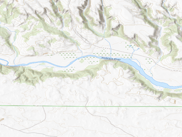 USGS topographic map of Chat Canyon WMA