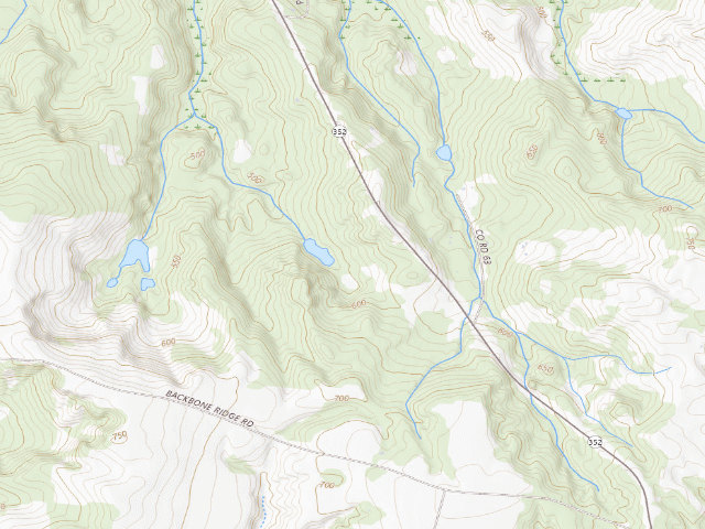 USGS topographic map of Chattahoochee Fall Line WMA - Hilliard Primitive Campground #1