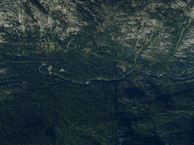 Aerial image of Chatter Creek Campground
