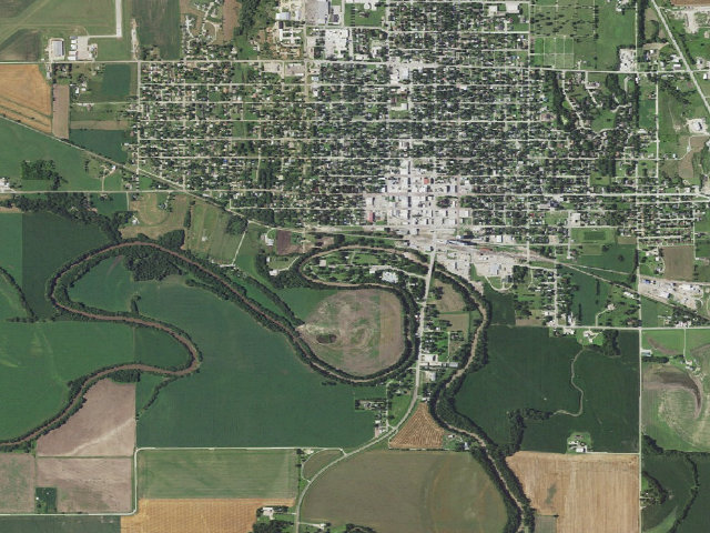 Aerial image of Chautauqua Park (Beloit)