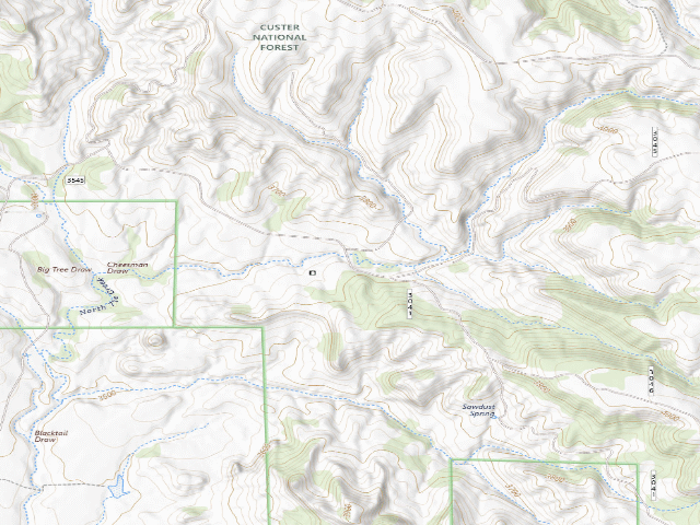 USGS topographic map of Cheeseman Pond