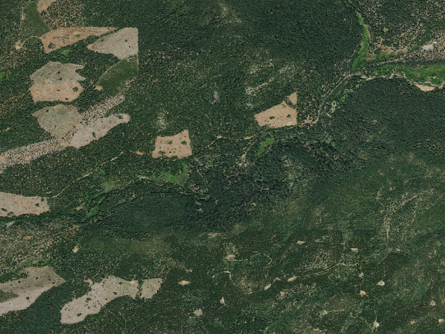 Aerial image of Cherry Hill Campground