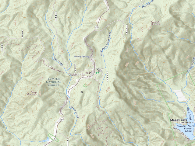 USGS topographic map of Cherry Hill