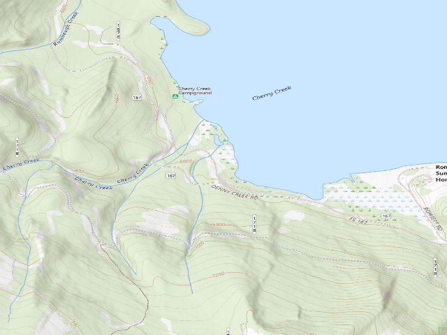 USGS topographic map of Cherrycr Disp 2