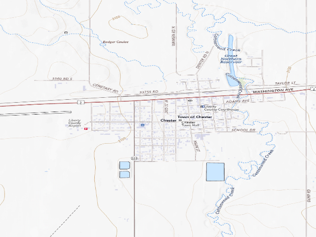 USGS topographic map of Chester City Park