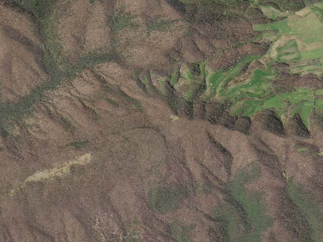 Aerial image of Chestnut Knob A.T. Shelter