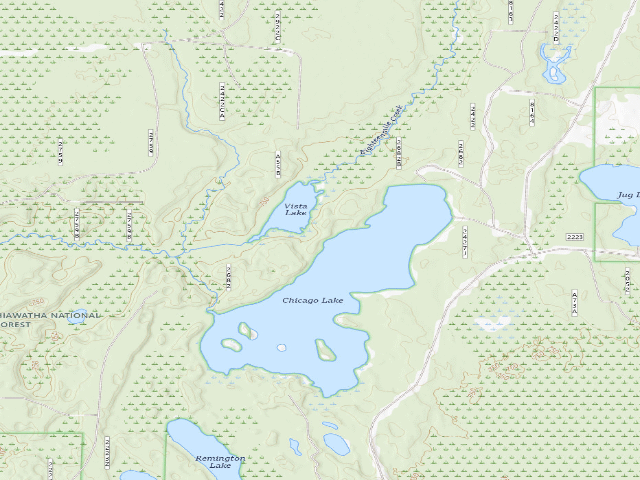 USGS topographic map of Chicago Lake Camping Area