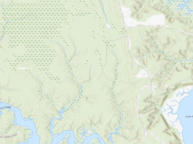 USGS topographic map of Chickahominy WMA