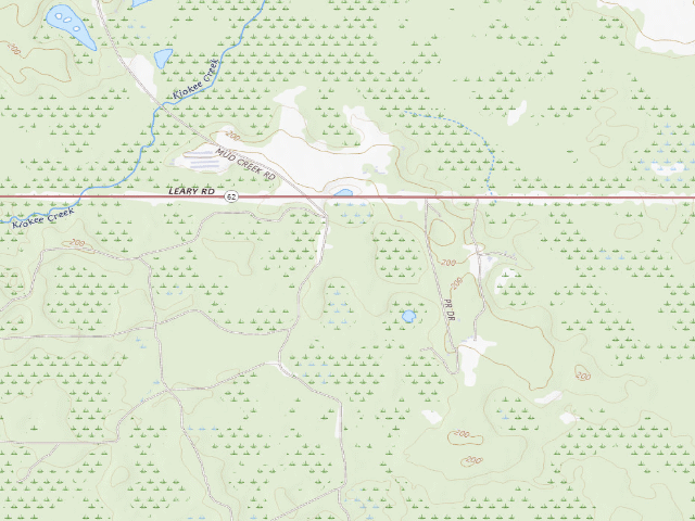 USGS topographic map of Chickasawhatchee WMA Primitive Campground #2