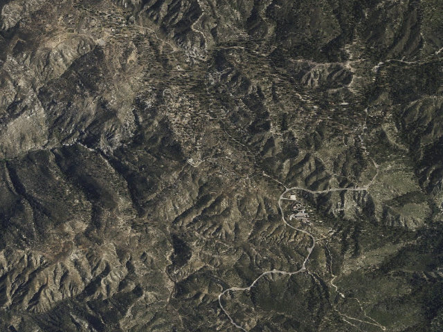 Aerial image of Chilao Campgrounds