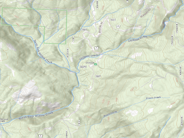 USGS topographic map of Chilkoot