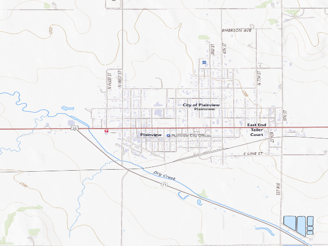 USGS topographic map of Chilvers Park (Plainview)