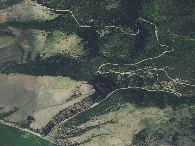 Aerial image of Chimney Crk-Rd 1163-002