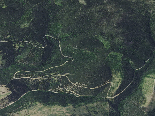 Aerial image of Chimney Crk-Rd 1163-003A