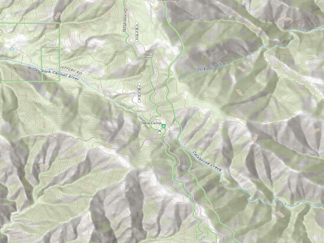 USGS topographic map of China Camp Campground
